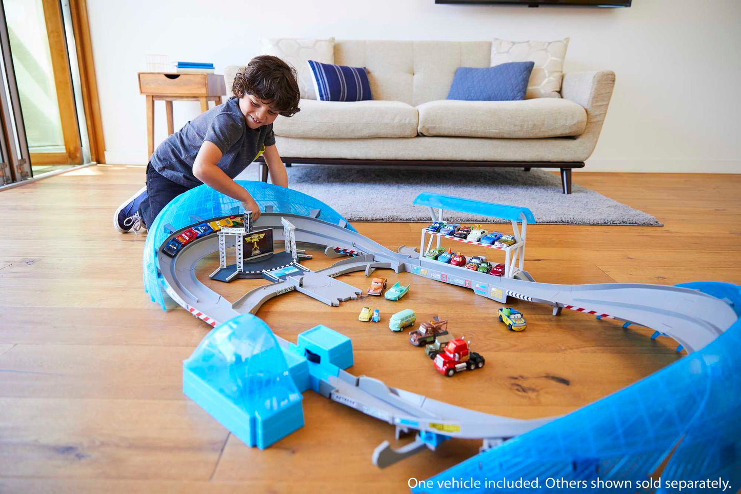 Disney And Pixar Cars Ultimate Florida Speedway Track Set With 1 Car